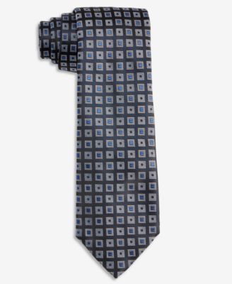 Hugo by Men's Slim-Fit Grid Pattern Tie