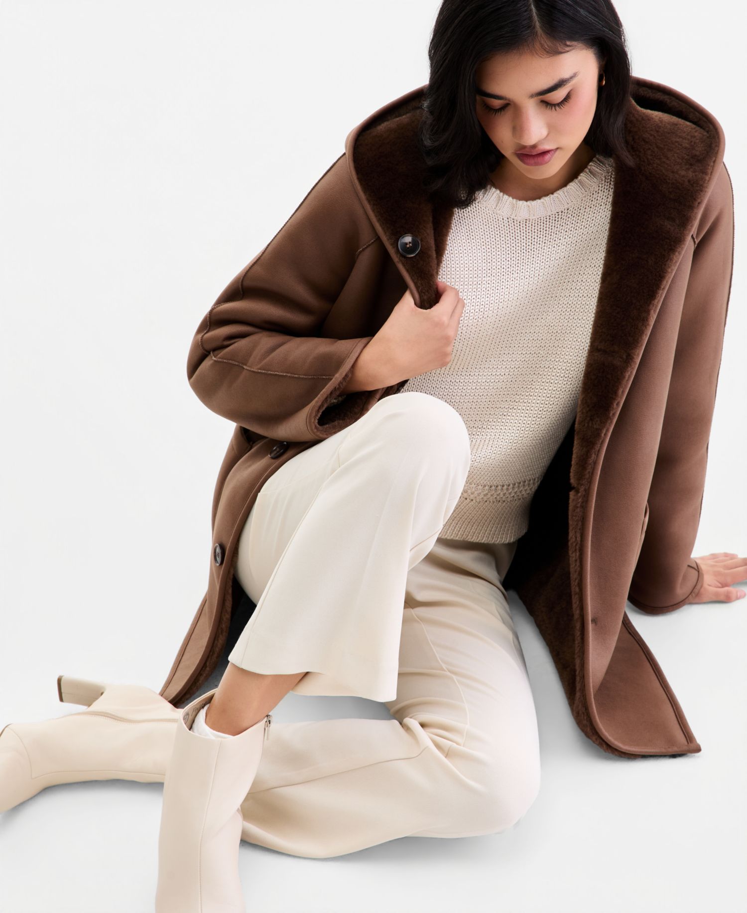 Women's Hooded Reversible Teddy Jacket, Created for Macy's