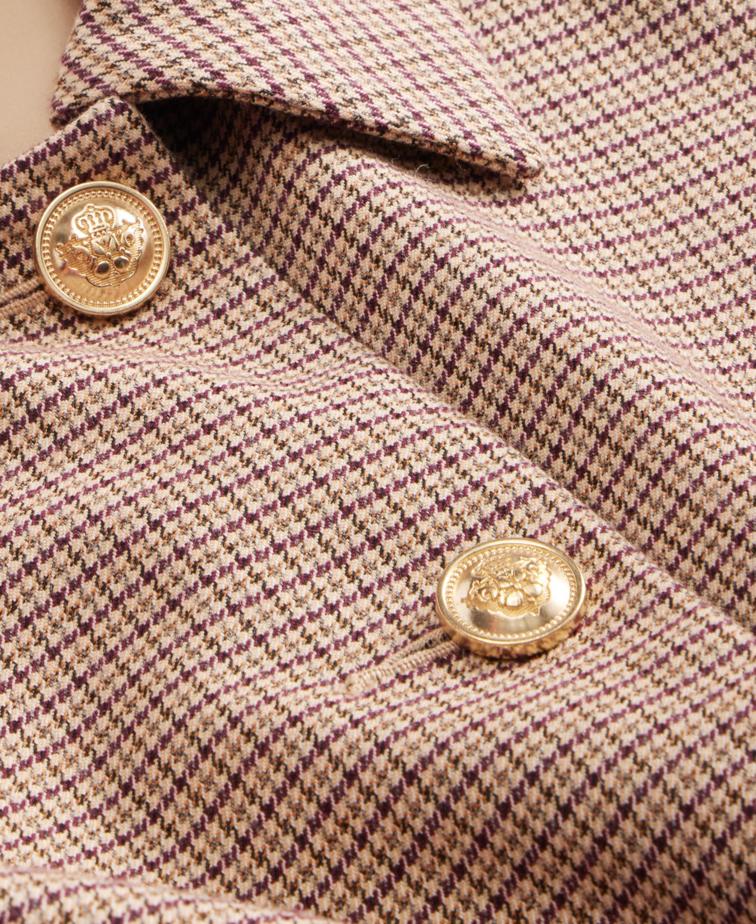 Petite Plaid Cropped Jacket
