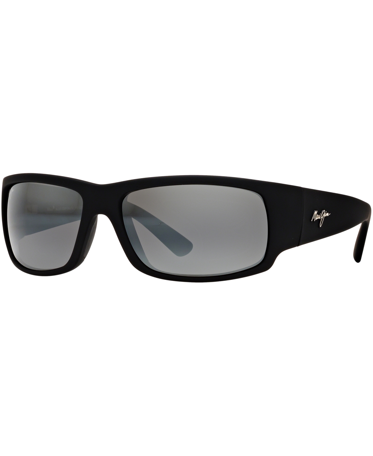Maui Jim World Cup Nuetral Grey Wrap Mens Sunglasses 266-02mr 64 In Black / Grey