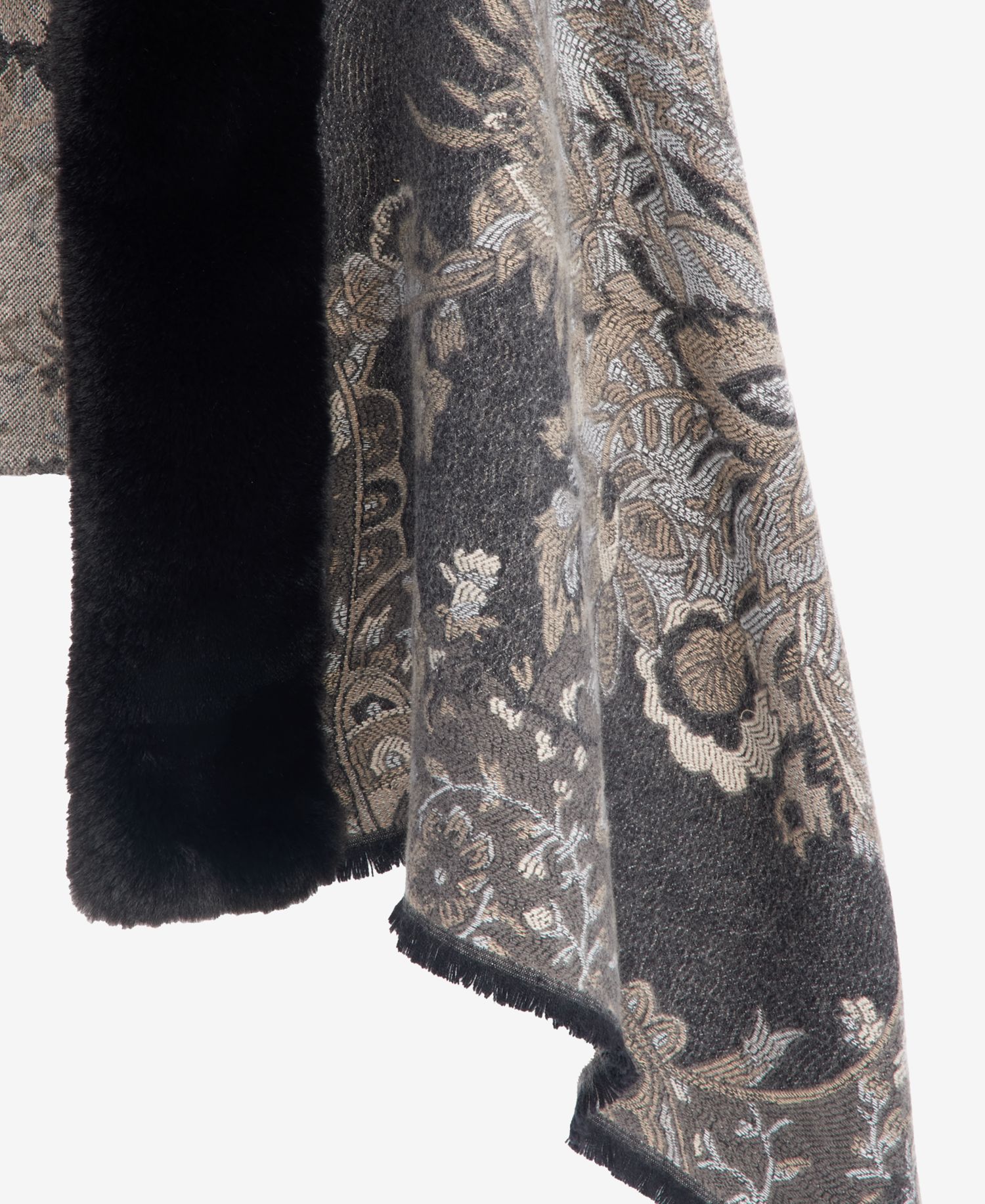 Women's Brocade Floral Wrap Scarf