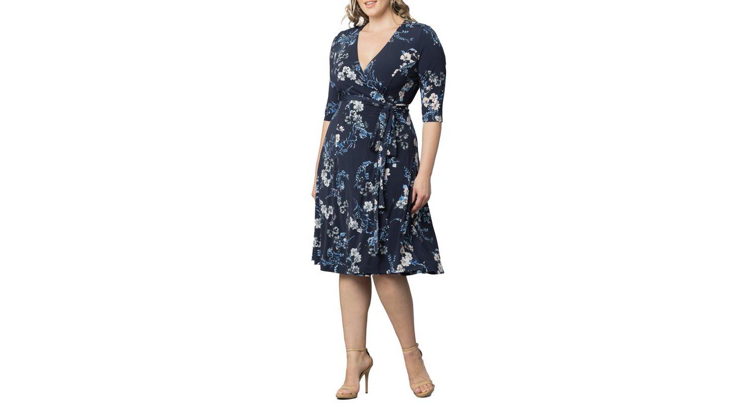 Plus Size Signature Print Wrap Dress.
