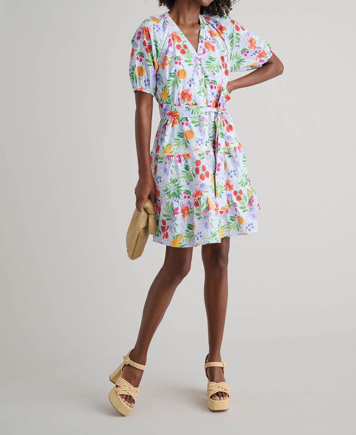 UNTUCKit Women's Cotton Short-Sleeve Sierra Dress - White