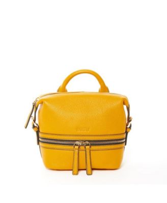 Womens Leather Backpack Purse Convertible Shoulder Crossbody Bag Medium Size with Front and Back Pockets