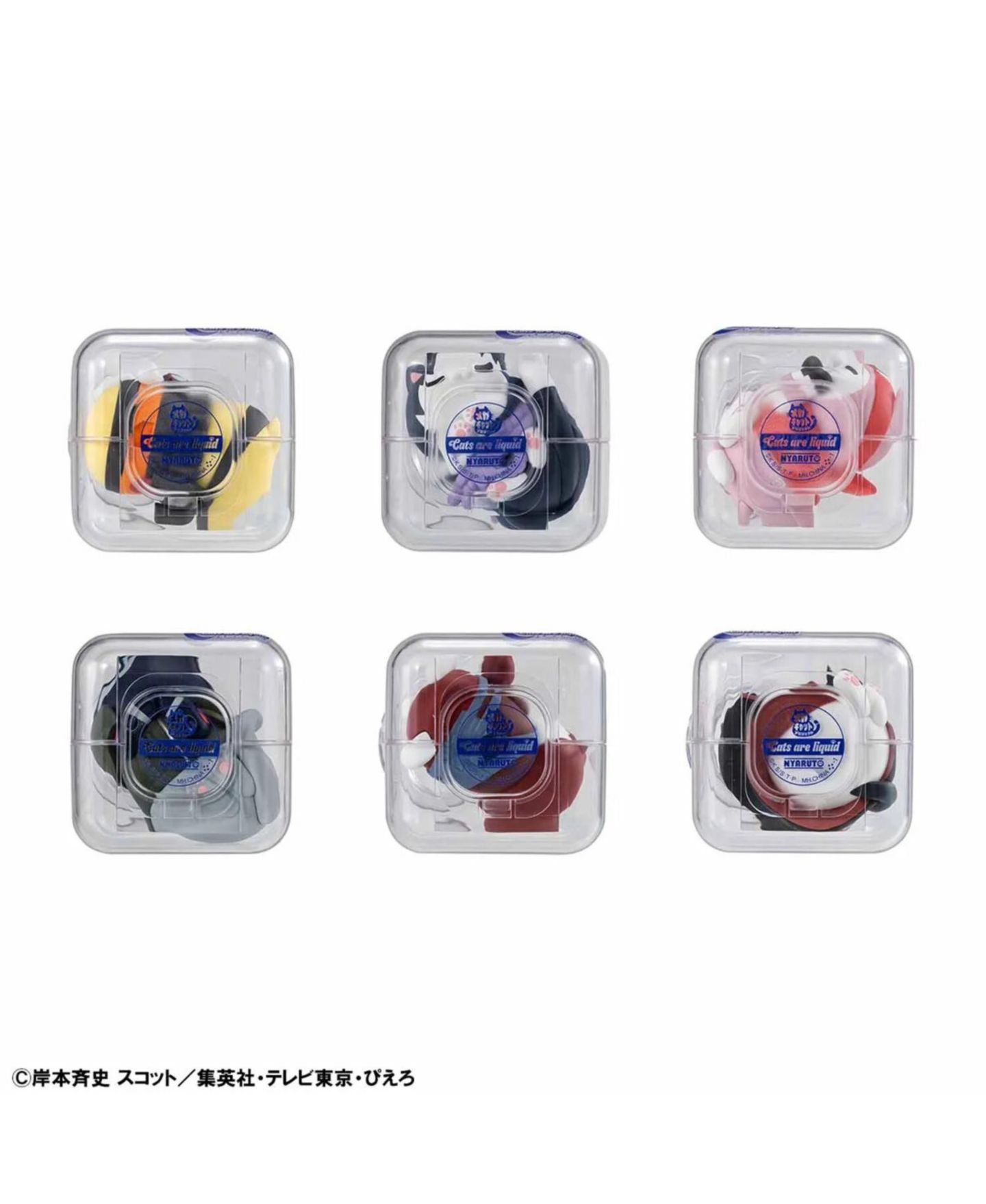 Фигурки Bandai Naruto Goodnight Nyaruto Mini Blind Box Figures, 8-Piece, Ages 15+ — фото 2