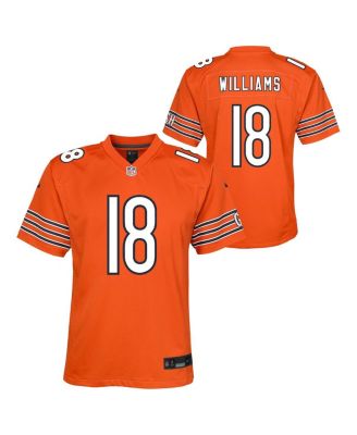Big Boys and Girls Caleb Williams Orange Chicago Bears Game Jersey