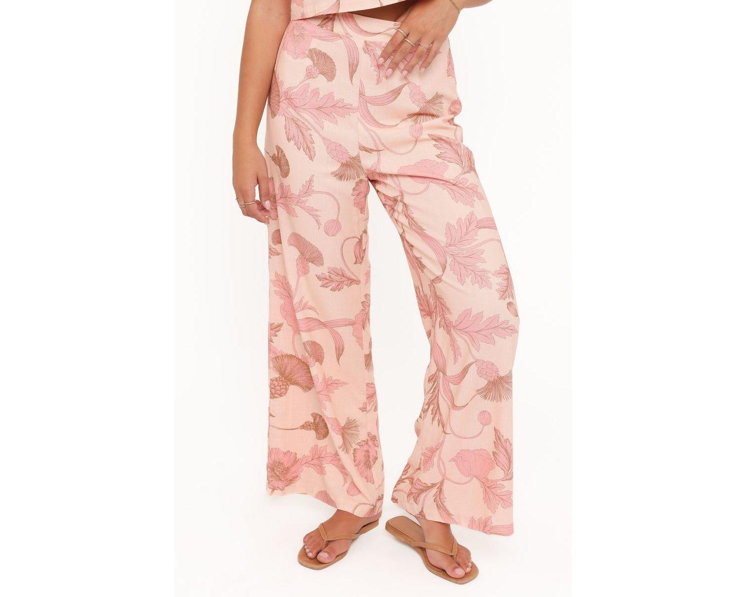 Women's Brayden Wide Leg Linen Pant