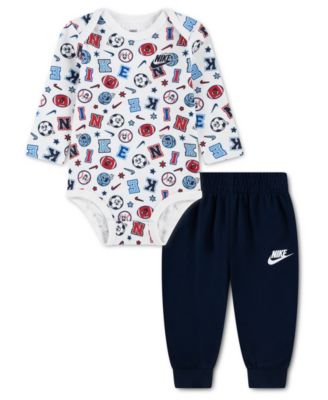 Baby Boys' Allover Print Bodysuit and Pants, 2-Piece Set