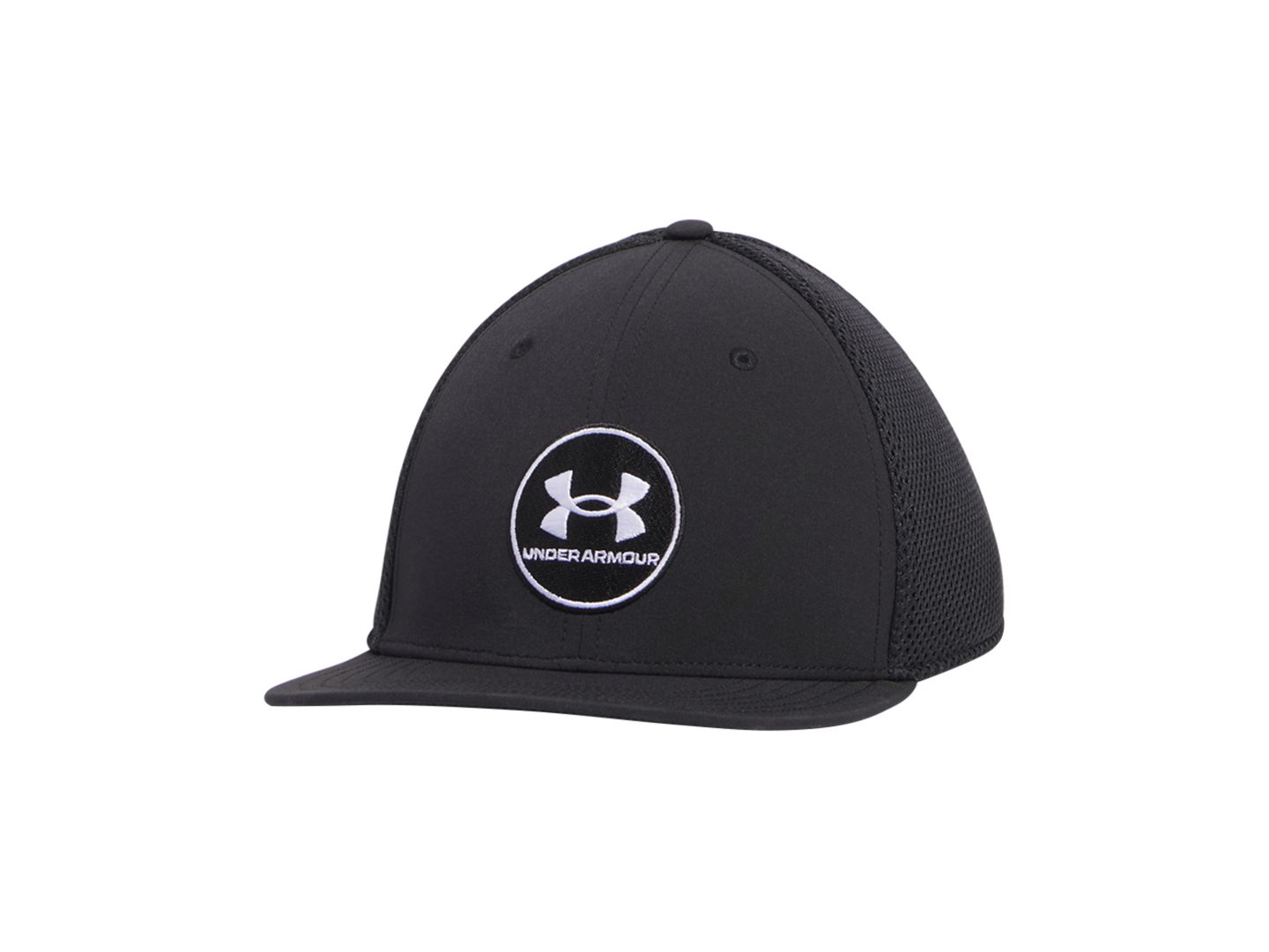 Мужской головной убор Under Armour Patterned Logo Drive Hat, цвет: Чёрный / Белый — фото 2
