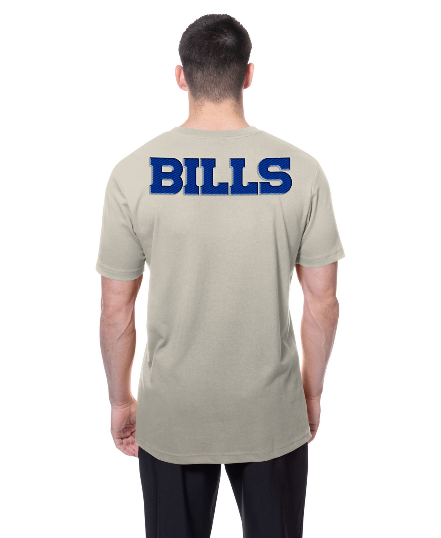 Men's Light Beige Buffalo Bills Multi Patch T-Shirt