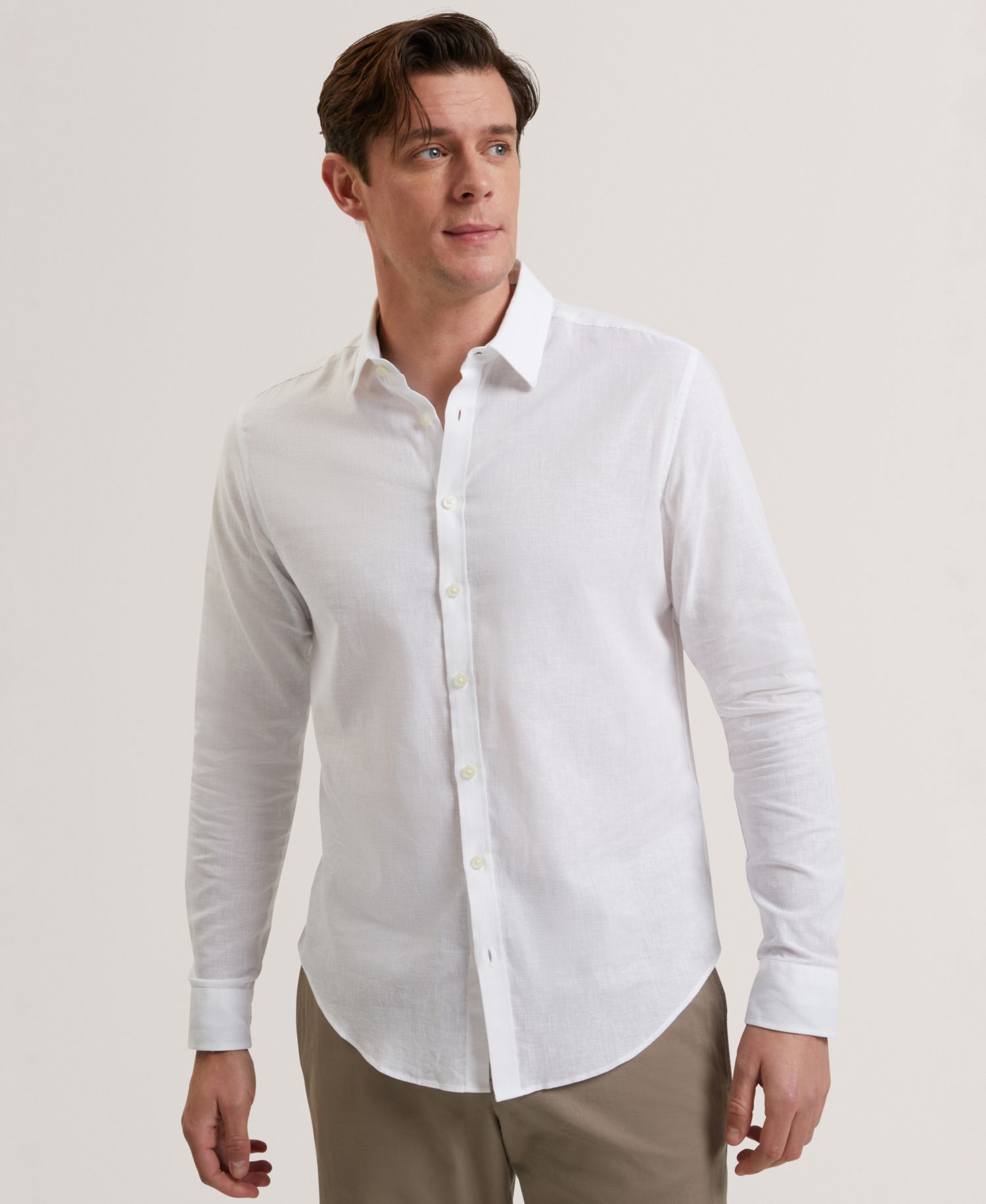Men's Prynn Long-Sleeve Solid Shirt