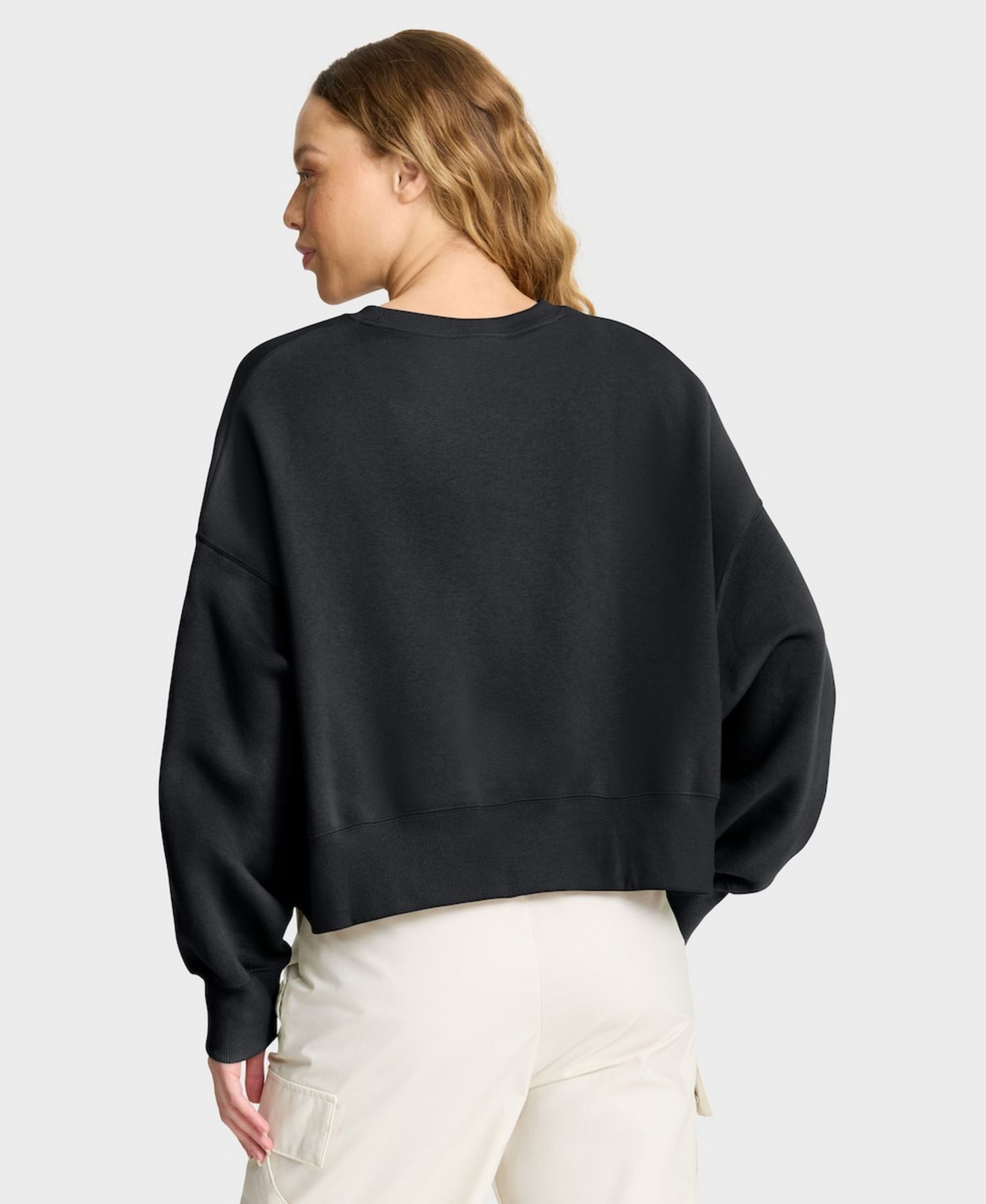 Women's Black Detroit Tigers Oversized Primetime Sweatshirt