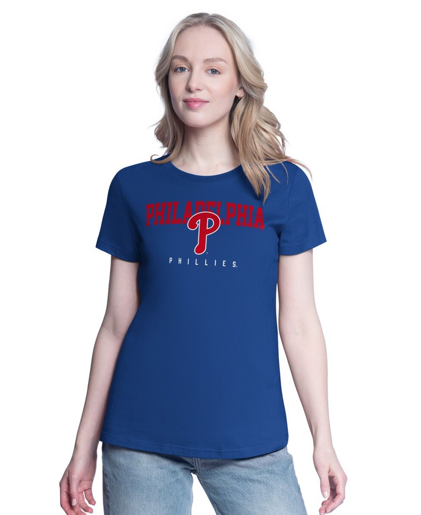 Женские футболки G-III 4Her by Carl Banks Red/Royal Philadelphia Phillies Two T-Shirt Combo Pack — фото 8