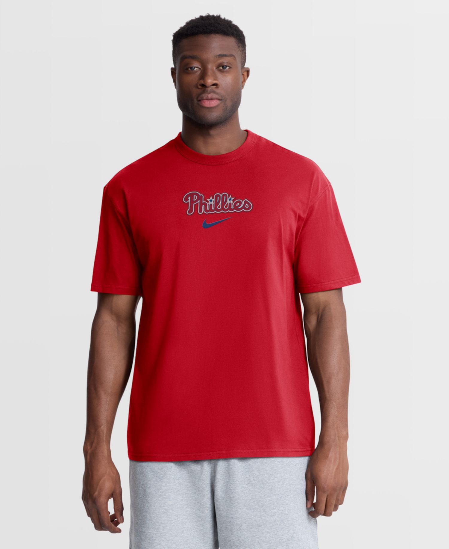 Men's Red Philadelphia Phillies City Name Max90 T-Shirt