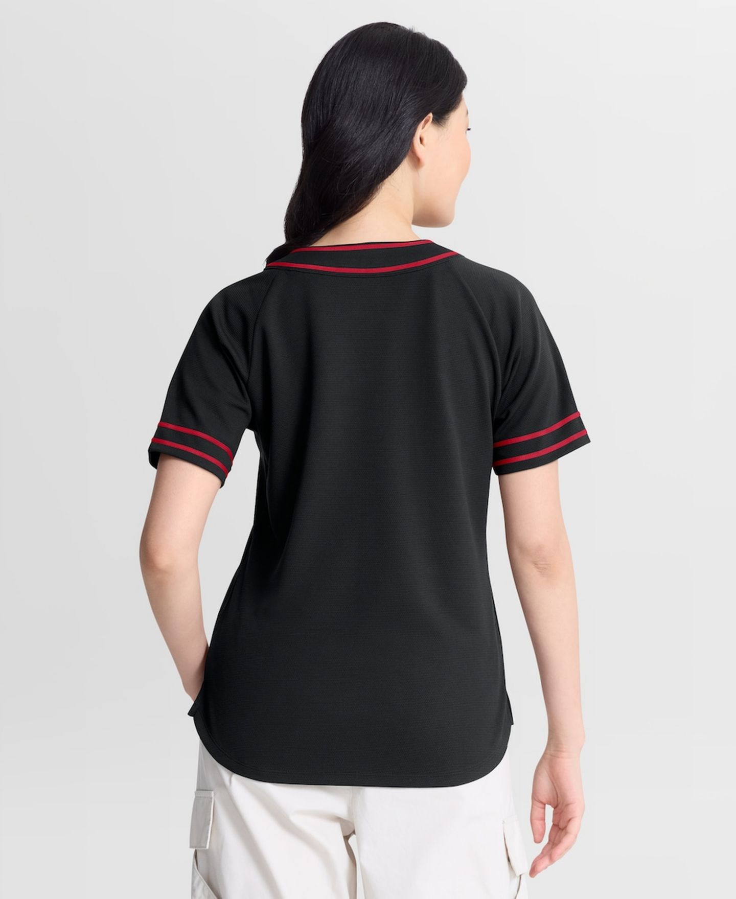 Женская футболка Fanatics Black Arizona Diamondbacks Diva Race Ahead Raglan V-Neck — фото 2