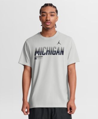 Men's Gray Michigan Wolverines Sideline Legend Dri-FIT T-Shirt