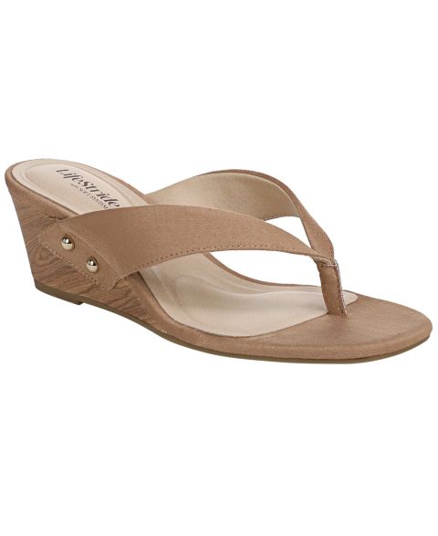 Женские сандалии LifeStride Stella Thong Slip-On, цвет: Рыжевато-коричневый