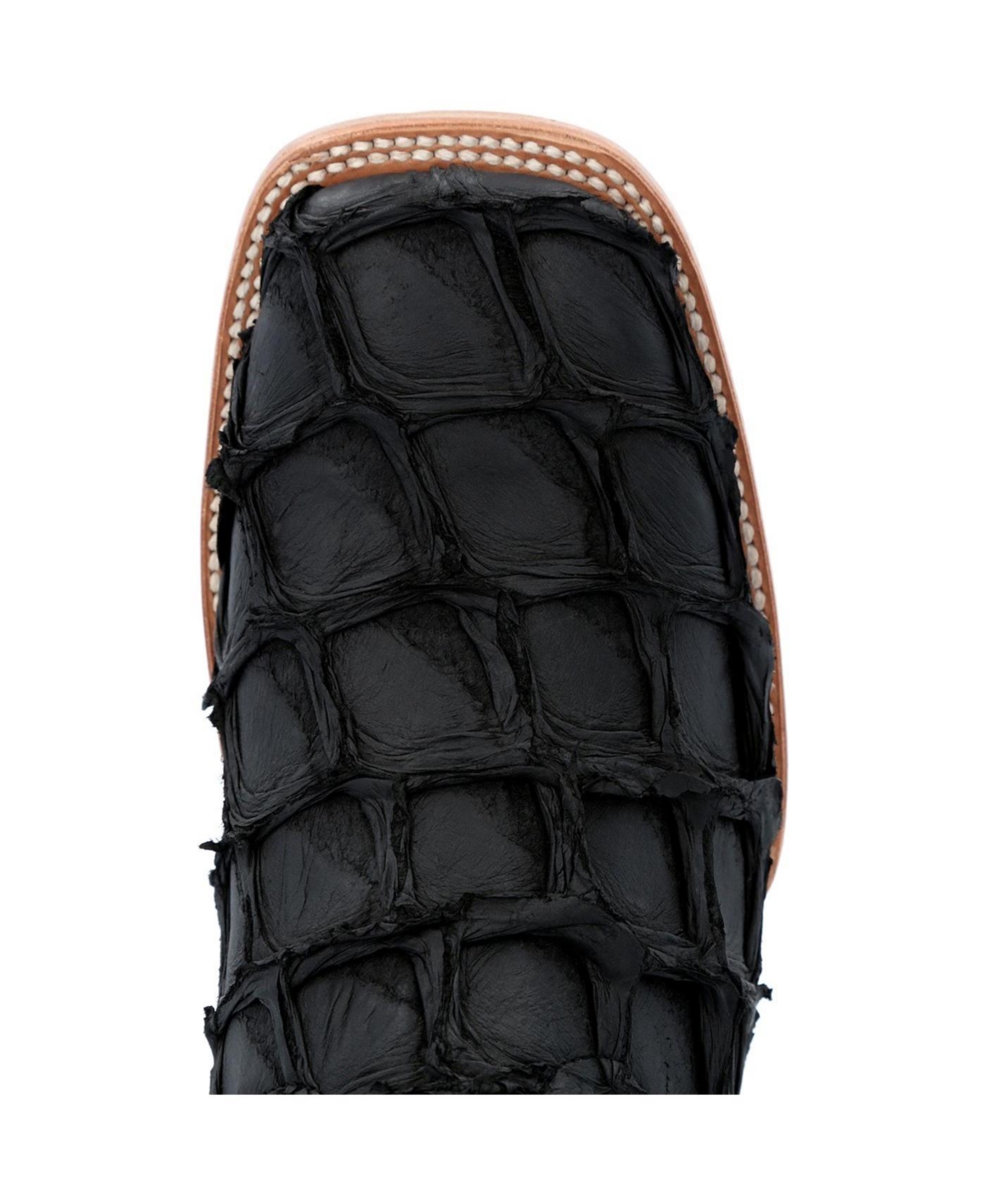 Durango Men's Premium Exotics Matte Black Pirarucu Western Boot