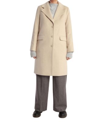 Women's Cashmere Tailored Single-Breasted Coat