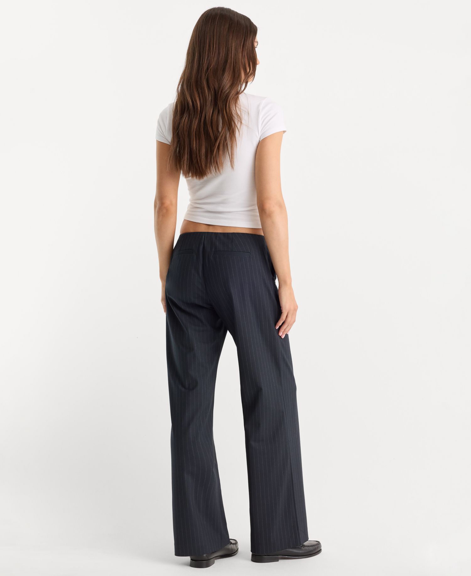 Women's Low-Rise Wide-Leg Trousers