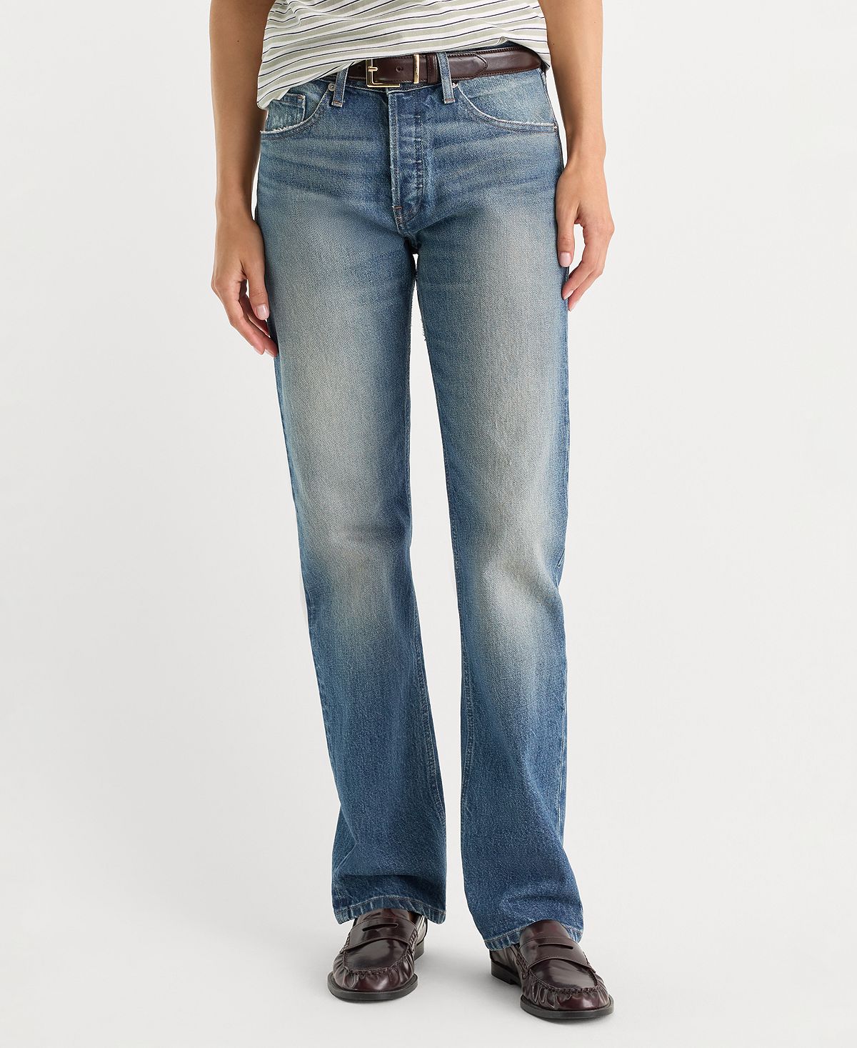 Good American Women's Vintage Straight Jeans view 1 — MAYCSS fashion products