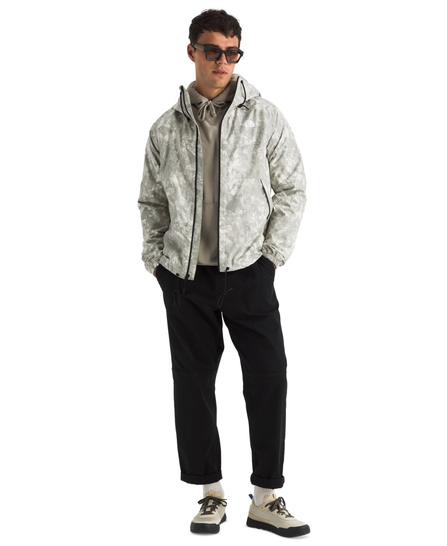 Men's Print Antora Rain Hooded Jacket