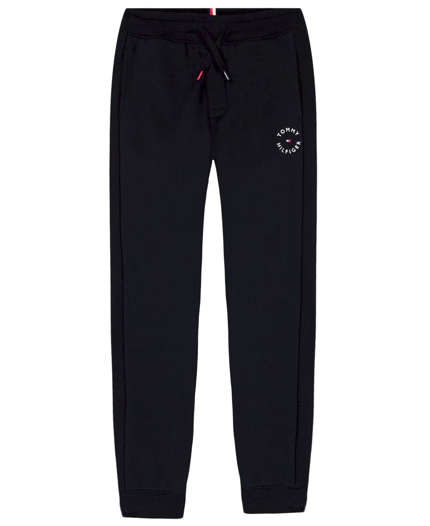 Брюки Tommy Hilfiger Logo Knit Jogger для мальчиков, цвет: Чёрный — фото 6