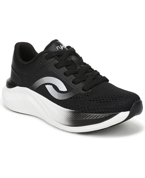 Женские кроссовки Ryka Convoy Lace-Up Walking, цвет: Чёрный сетчатый