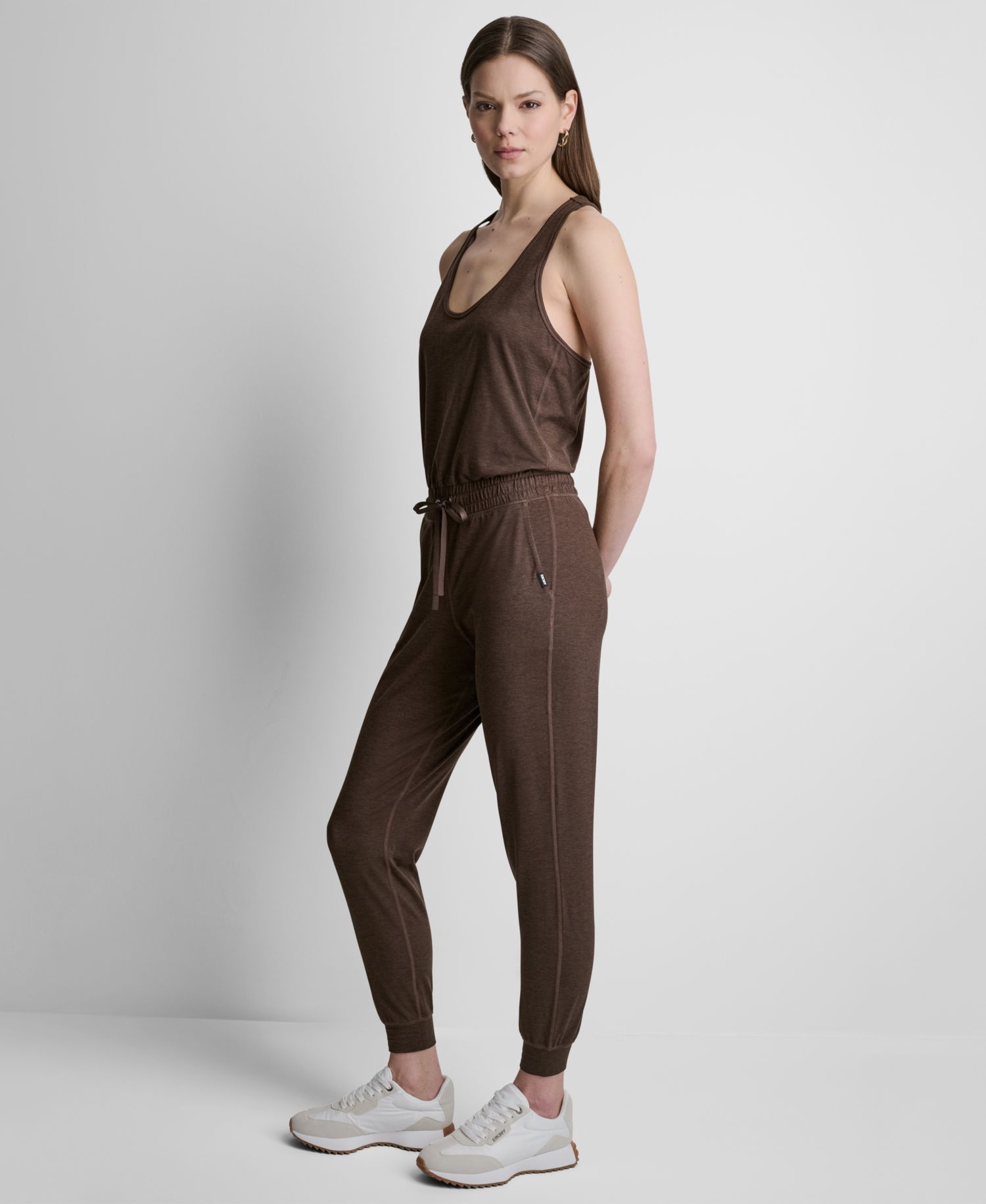 Women's Spacedye Sleeveless Tank Jumpsuit