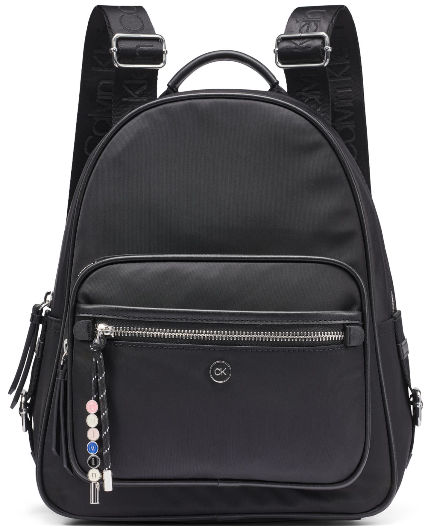 Рюкзак Calvin Klein Caius Zipper Messenger, цвет: Чёрный / Серебряный — фото 1