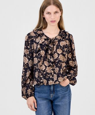 Women's Cambridge Floral Ruffled Blouse