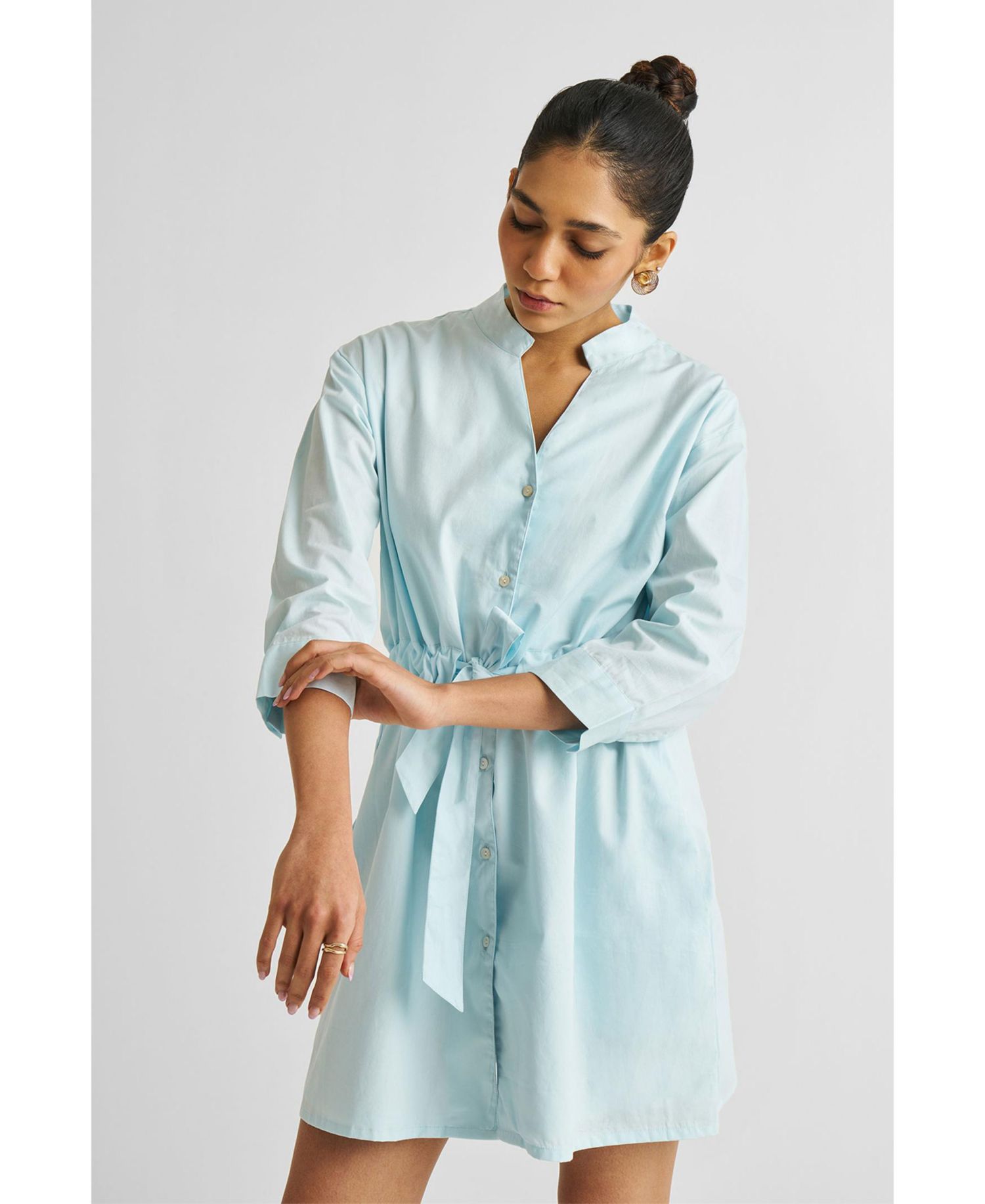 Women's Short Tie Waist Dress