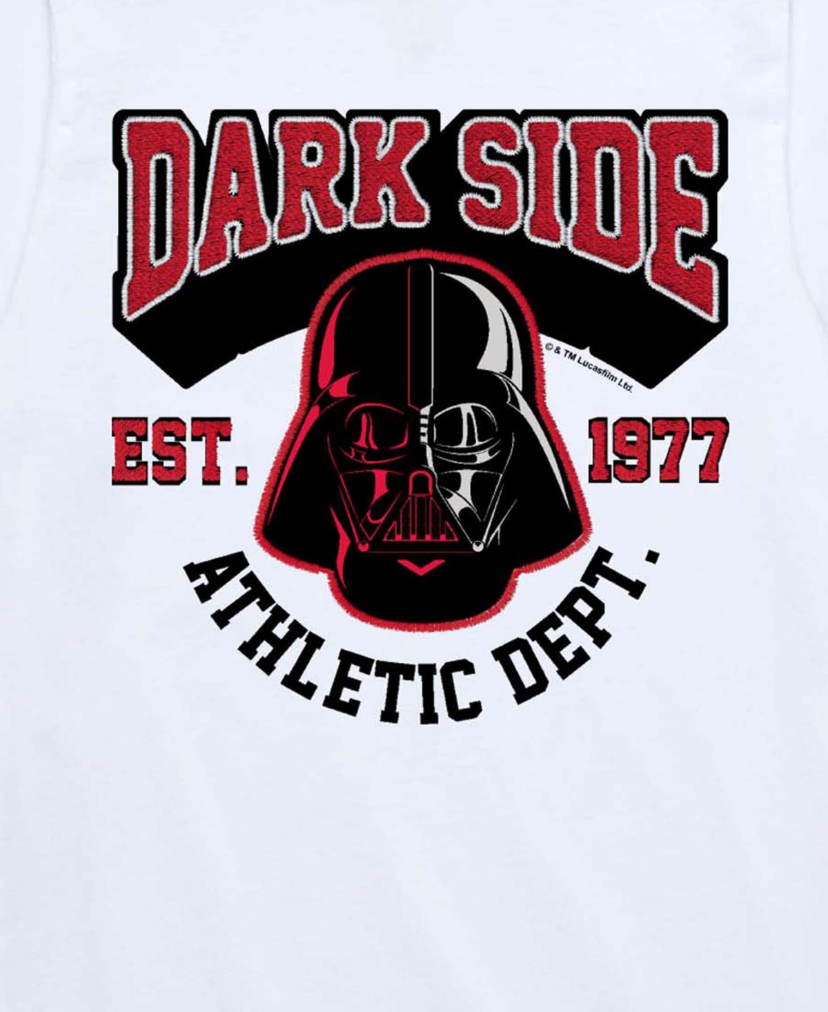 Star Wars Boys' 8-20 Darth Vader Darkside Athletic Department Short-Sleeve Graphic T-Shirt
