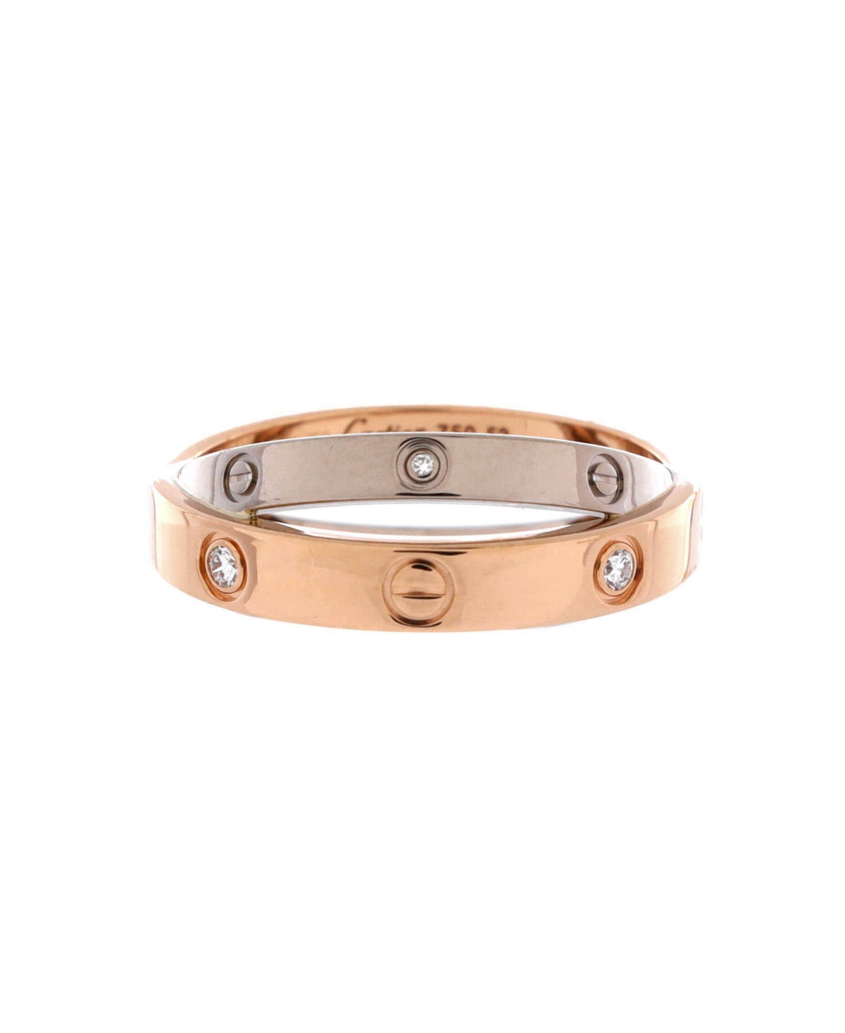 Pre-Owned Cartier Love 6 Diamonds Double Ring