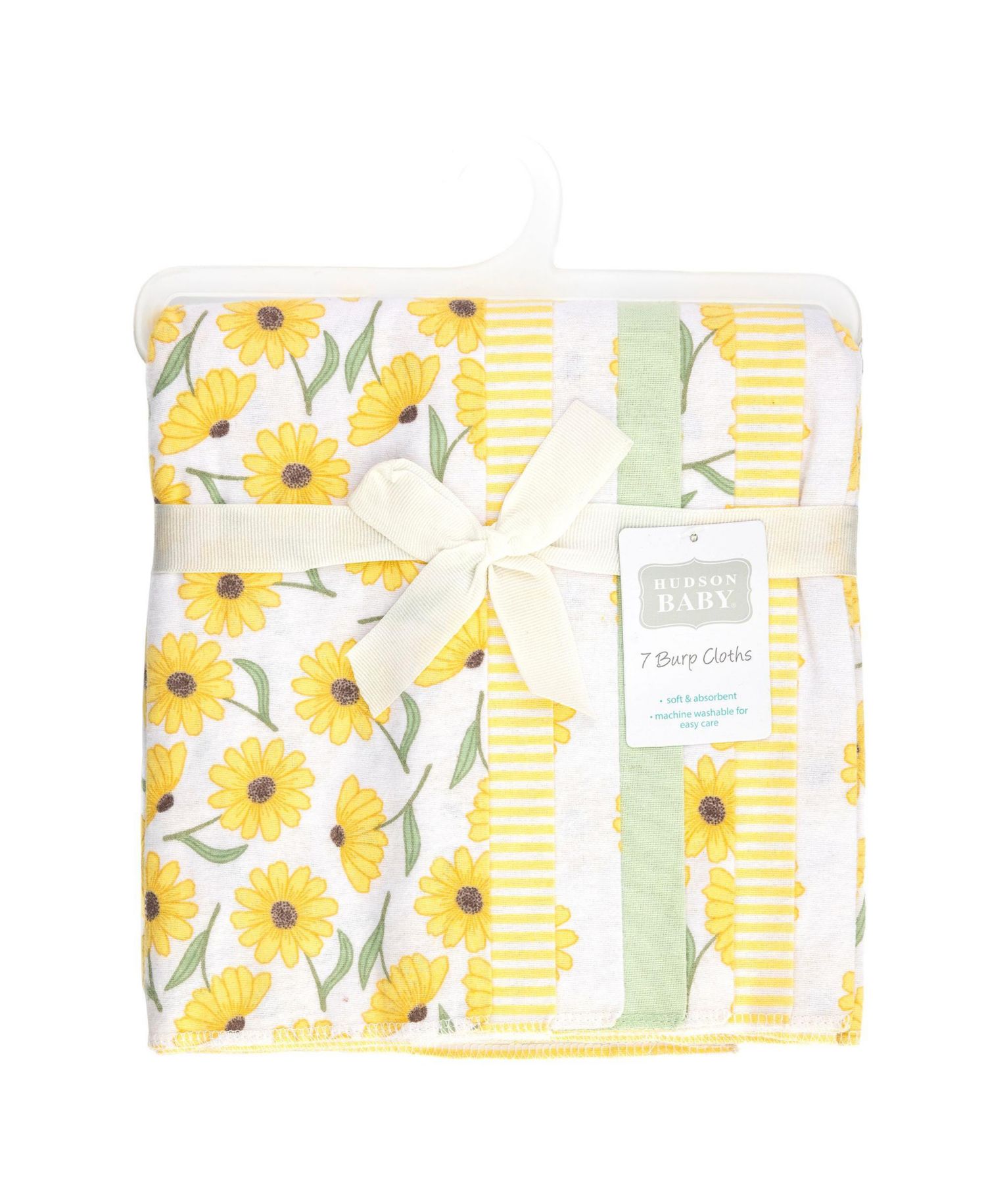 Girl Cotton Poly Flannel Burp Cloths 7-Pack