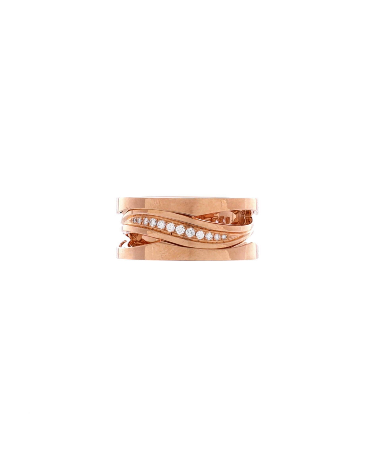 Pre-Owned Bvlgari B.Zero1 Design Legend Zaha Hadid Three Band Ring
