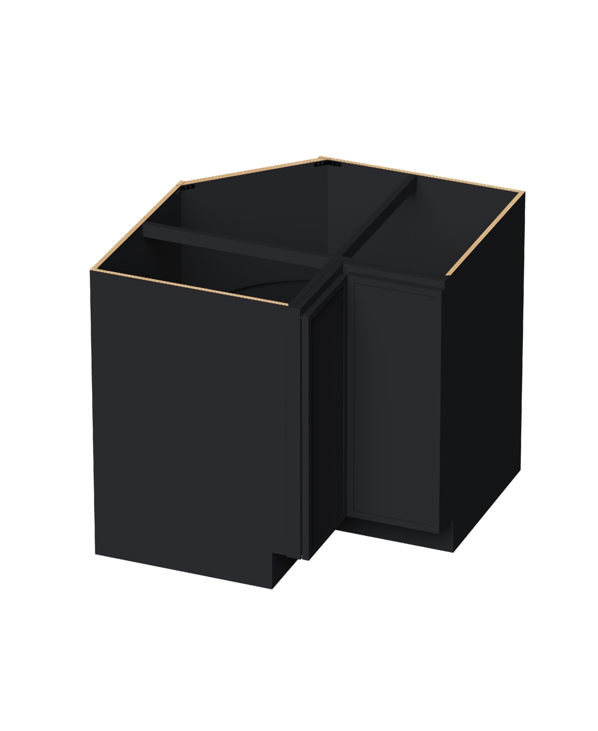 Boyel Living 36 Inch Lazy Susan Base Cabinet, Ready to Assemble Kitchen Cabinet with Solid Wood Frame, Soft-Close Slides and Hinges