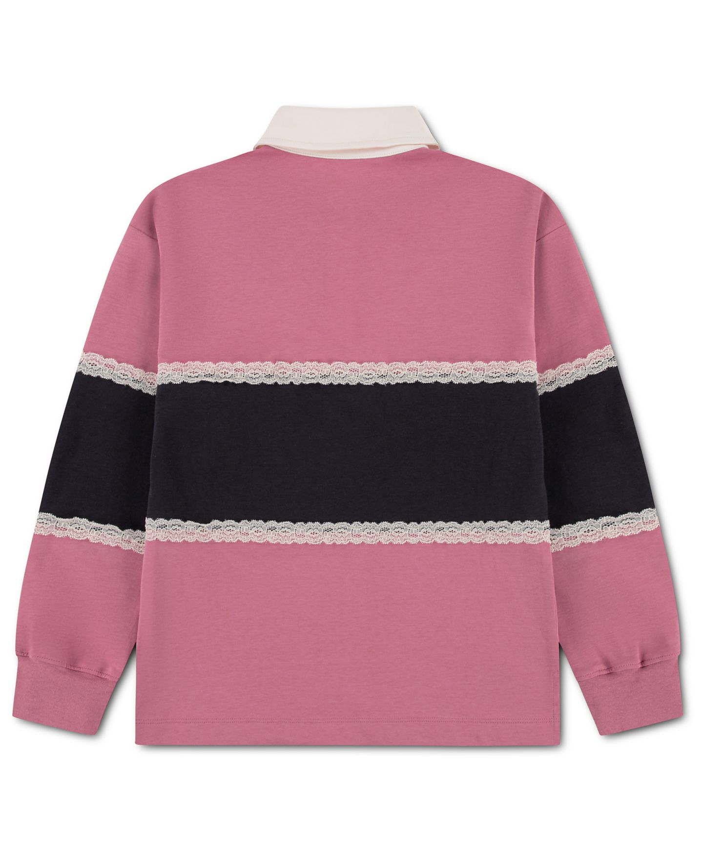 Толстовка Jordan Dri-Fit Allstar Rugby Sweatshirt для девочек, цвет: Пустынный ягодный — фото 2