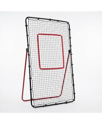 Volleyball Rebounder Net, Adjustable Portable Training Net for Bumping Setting Spiking Practice