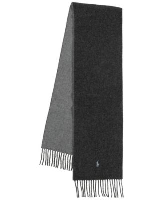 Polo Ralph Lauren Men's Classic Wool Blend Reversible Scarf - Macy's