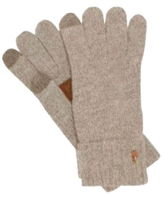 Men's Leather Patch Signature Gloves