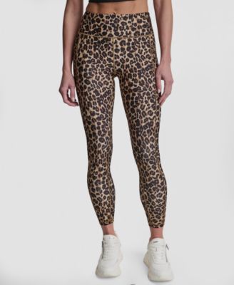 DKNY Women's Printed High-Wasit Fitness Tights Pants