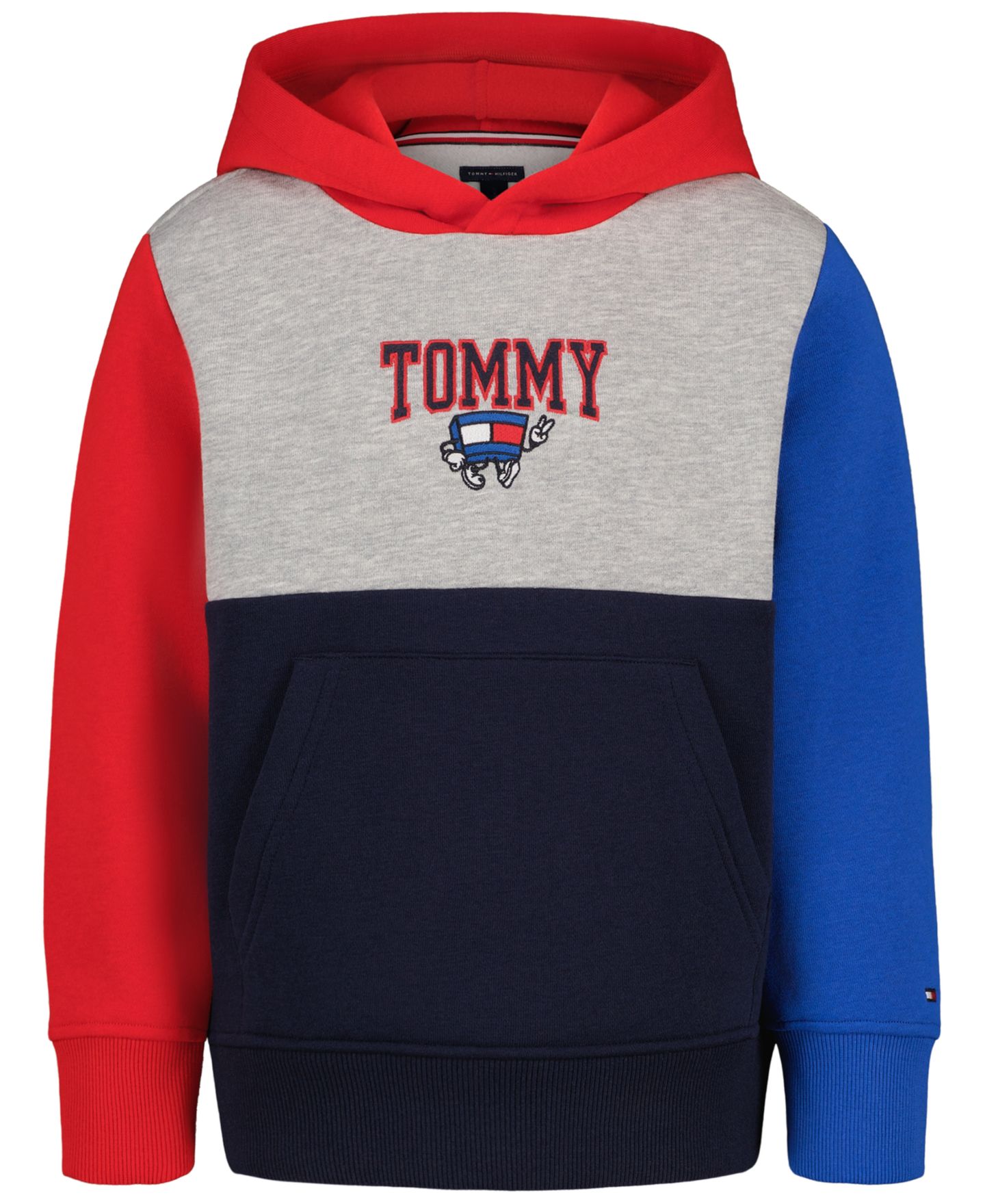 Худи Tommy Hilfiger Mascot Block Long-Sleeve для мальчиков, цвет: Красный — фото 3