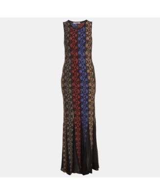 Women's Panelled Knit Sleeveless Maxi Dress