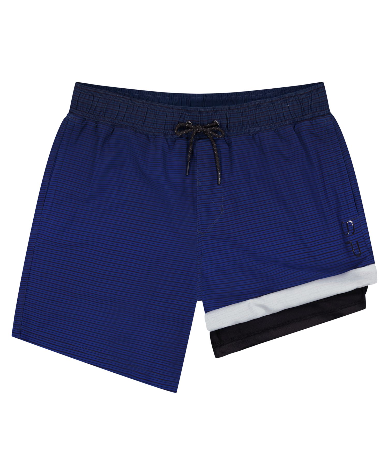 Men's Gradient Stripe Printed 7" Volley Swimsuit