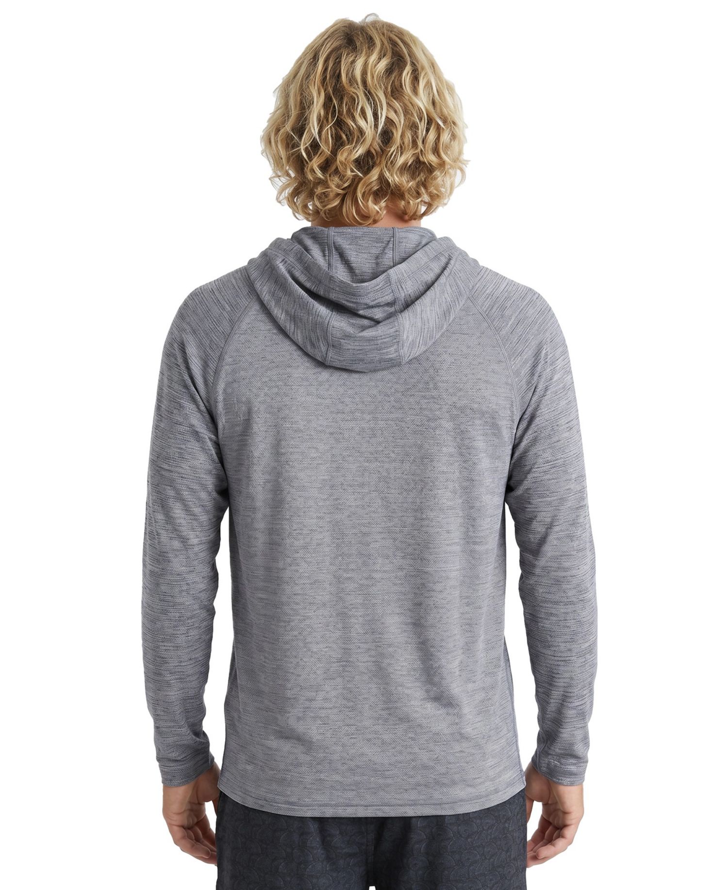 Men's Birdseye Heather Hooded Long-Sleeve Rash Guard