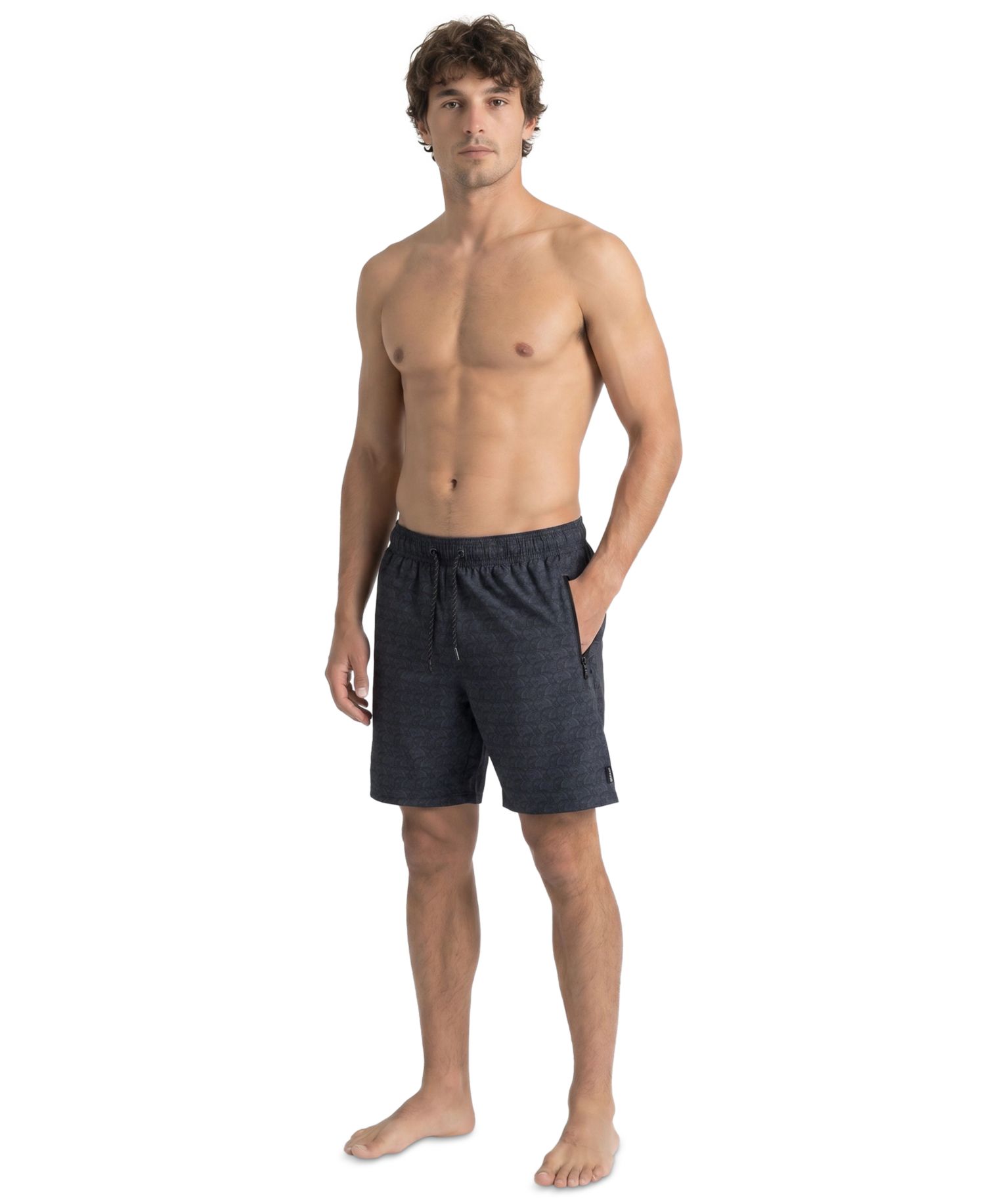 Men's Ocean Motion Printed 7.5" Volley Swimsuit
