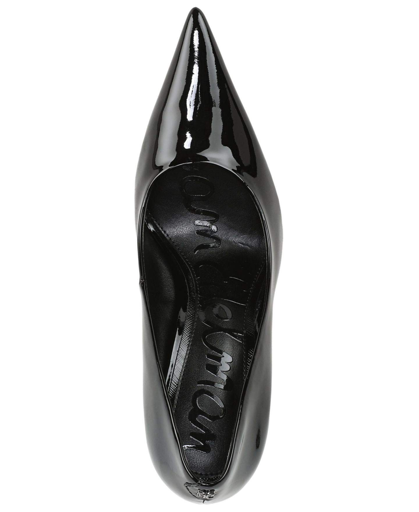 Женские туфли Sam Edelman Talula Slip-On Pumps, цвет: Чёрная лаковая кожа — фото 4