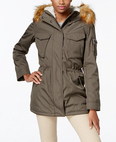 S13 Faux-Fur-Lined Hooded Down Parka