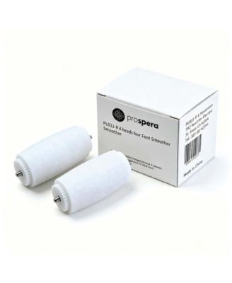 Prospera Refill Heads for Electric Foot Smoother - White